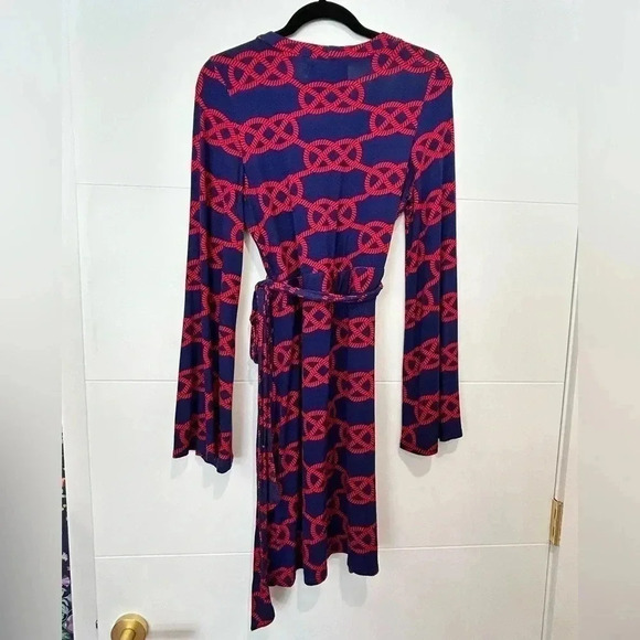 NWT MACBETH COLLECTION BY MARGARET JOSEPHS NAUTICAL DRESS size L - Picture 4 of 7